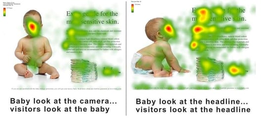 Use faces as visual cues